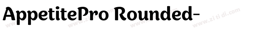 AppetitePro Rounded字体转换
